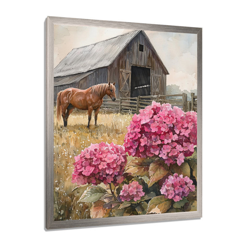 Dorli - Floral Canvas Art Print, H 20 po x l 12 po, Reproduction encadrée d'une seule photo, Argent argent