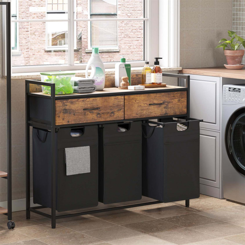 Bhargava Rolling Laundry Sorter with Handles