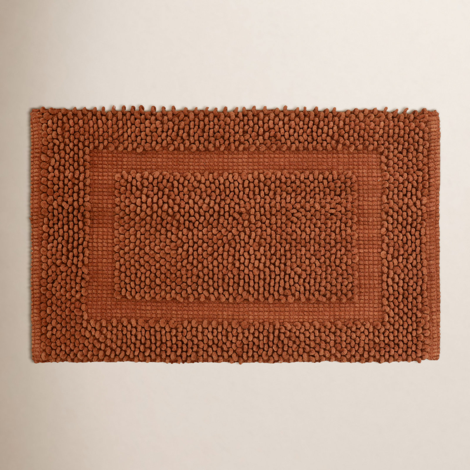 Payten Classic Cotton Bath Mat, Single - 20"W x 32"L, Rust