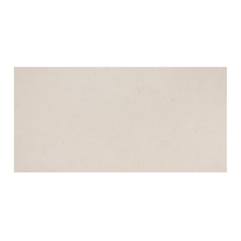 Arlo 12" x 24" Concrete Look Porcelain Floor & Wall Tile, Beige Cream