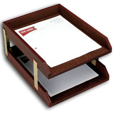 Leather Stackable File Organizer