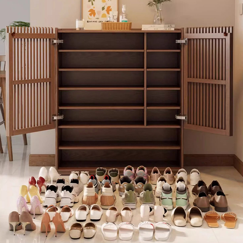 Walnut Solid wood Shoe Storage