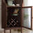Nut-Brown Solid + Manufactured Wood Corner cabinet