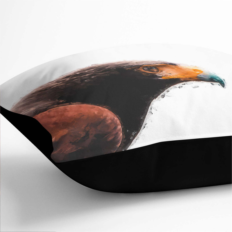 Square Throw Cushion, Black, 55cm H x 55cm W x 20cm D