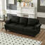 Canapé en cuir de vache de 83 po avec revêtement en similicuir de 83 po-581919239