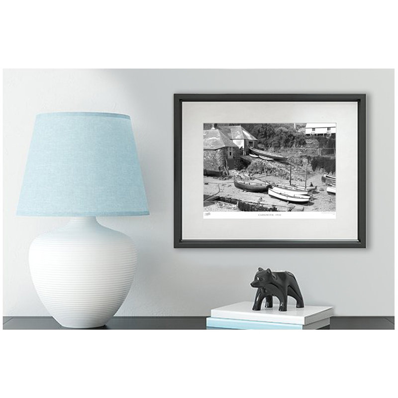 Cadgwith, 1932 - Single Picture Frame Print on Wood, 40cm H x 50cm W x 2.3cm D