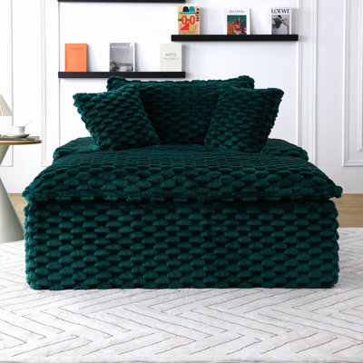 51-inch Comfort-bearing Sofa with Two Pillows and One Backrest, Perfect for Bedrooms and Living Rooms