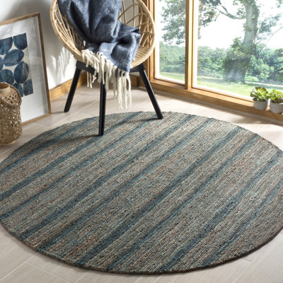 Tapis rayé en jute Feliciana