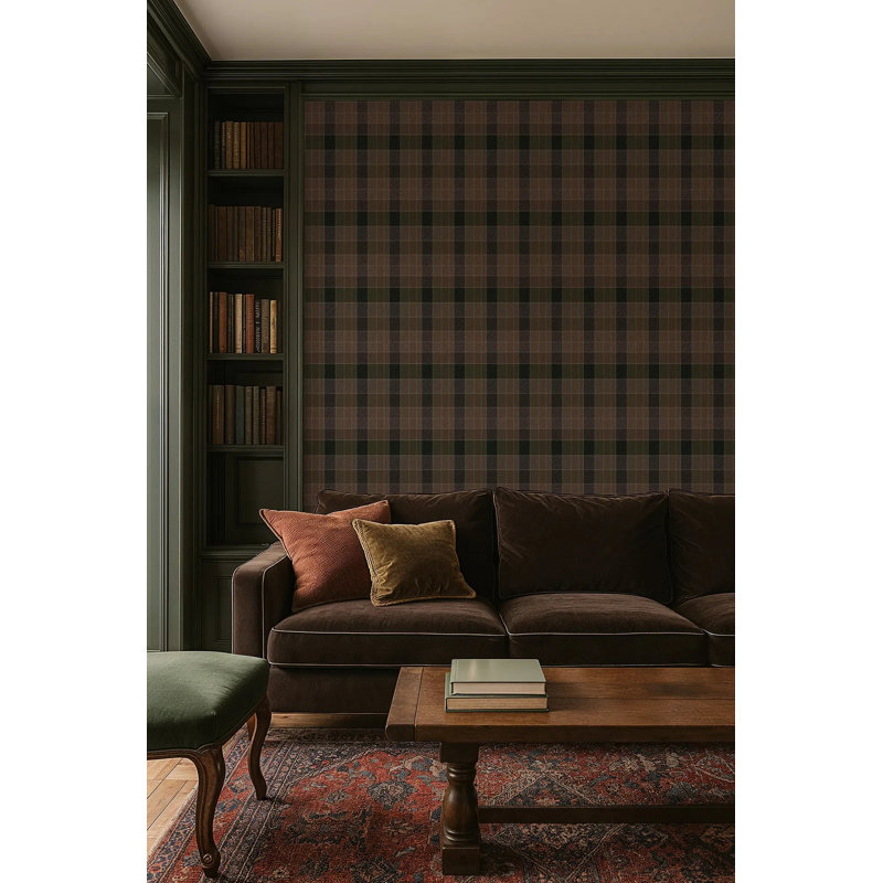 London Check, Earthy Umber, Peel & Stick