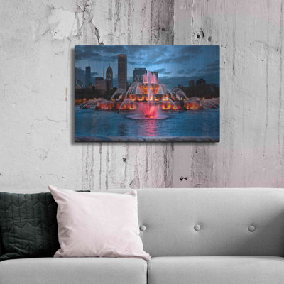 «Buckingham Fountain Lit» par Larry Malvin