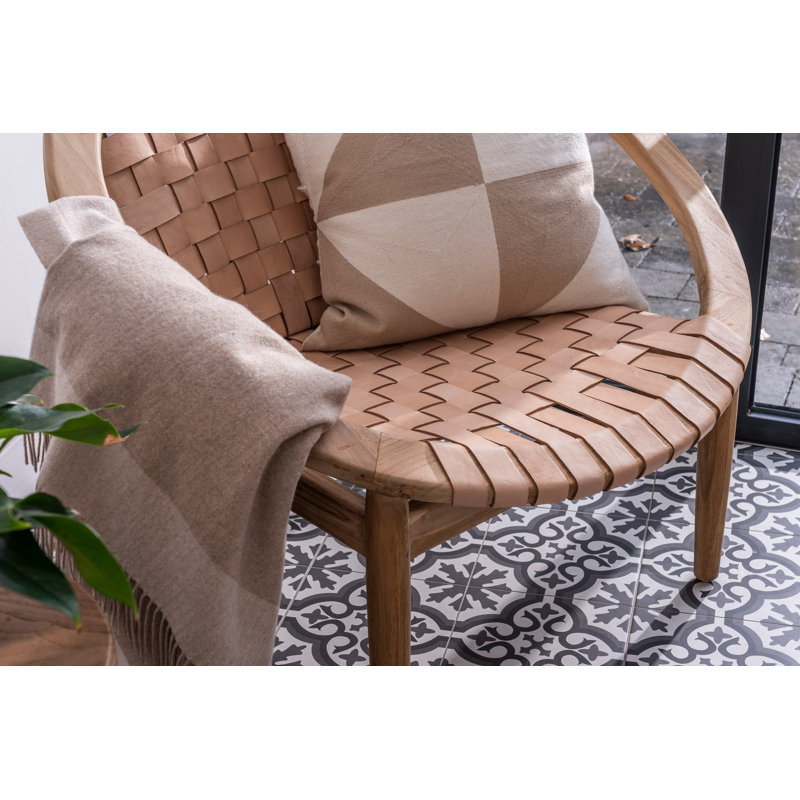 Upholstered Barrel Chair, Beige