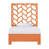 Silas King Platform Bed, Light Blue