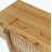 55 Inch Solid Wood Entryway Console Table With Grooves Detail