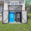 Remises spacieuses en métal, 55,2 po x 39 po x 54,8 po, utilisation moderne dans la cour