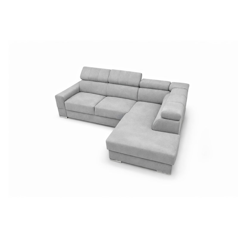 4 Seater Corner Sofa, Light Grey