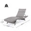 Chaise longue en osier Crete