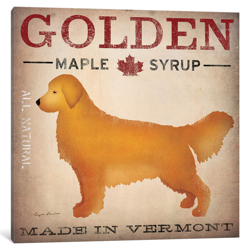 Golden Maple Syrup by Ryan Fowler - Print on Canvas, 45.72 cm H x 45.72 cm W x 1.91 cm D, Wrapped Canvas