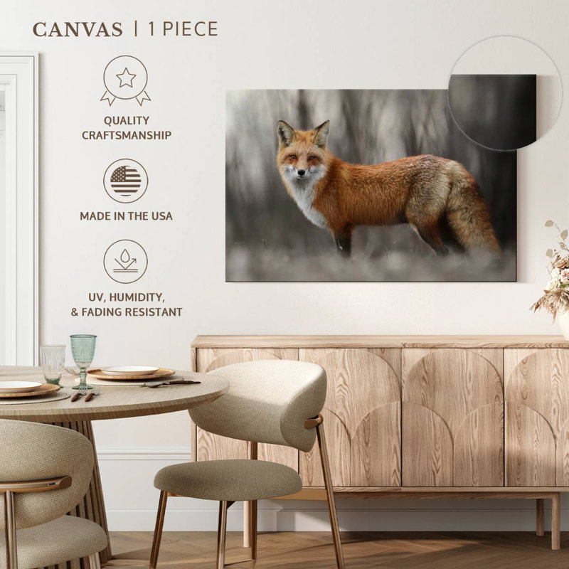 Brampt Charming Red Fox, 34" H x 51" W