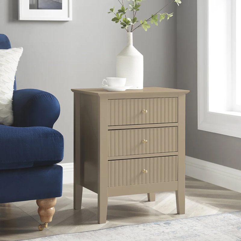 Olivarria 48cm W Bedside Table, Tan