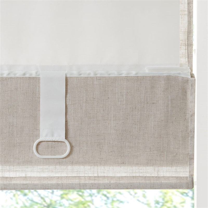 Store romain sans cordon filtrant la lumière pour une installation facile et un décor intérieur élégant, L 31 po x L 64 po