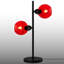 Lampe de table à culot en verre 2 lumières avec base en métal noir - Double lumière moderne-1592372163-1592372173