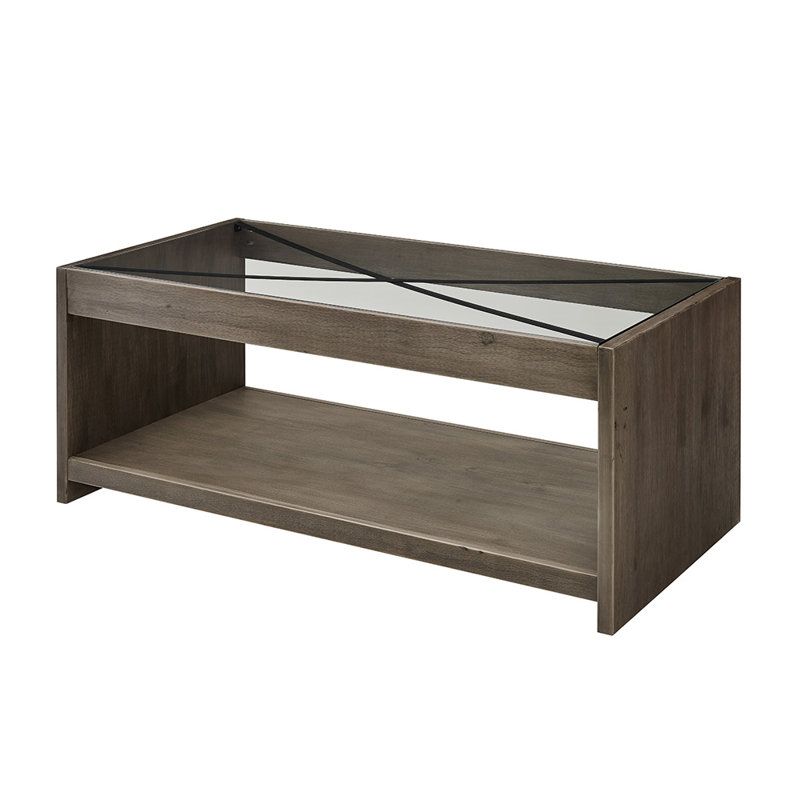 Laguna Frame Coffee Table with Storage, Grey
