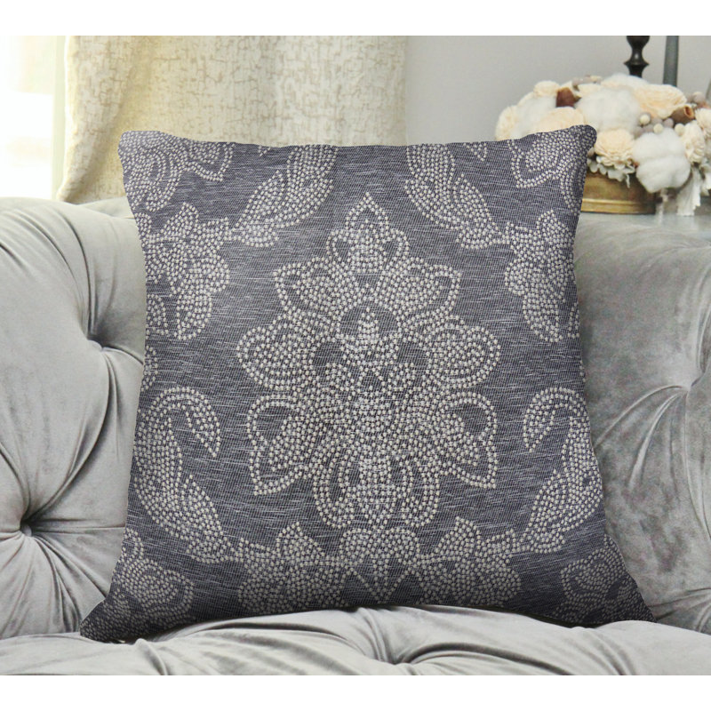 Housse de coussin carré et insert, Anthracite