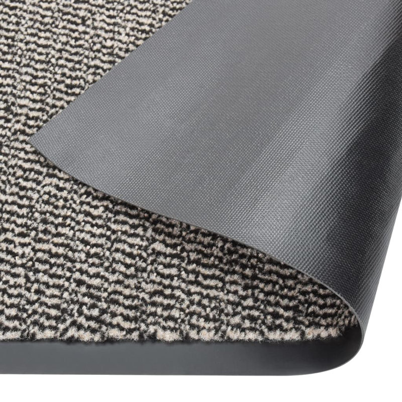 Katerine Non-Slip Geometric Indoor Doormat, 40cm W x 60cm L, Light Brown