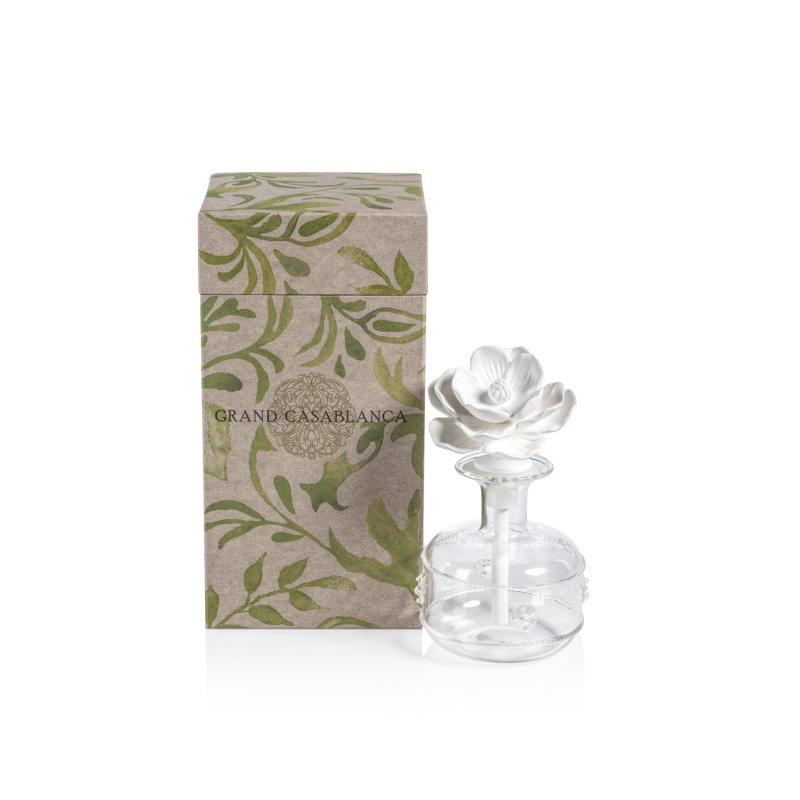Diffuseur d'huile en porcelaine, 6,76 oz, Fleur d'abricot