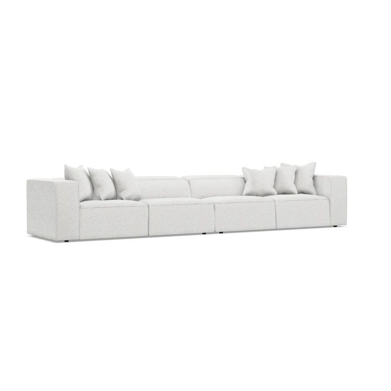Canapé modulaire en tissu 2 pièces Bernhardt Bliss, Polyester blanc