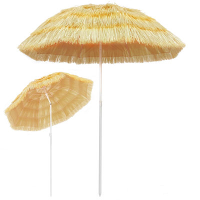 Parasol de plage avec parasol de patio à manivelle