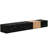 Contemporary Black Tv Stand With Faux Marble, 4 Storage, Accommodates 88" Tvs, Living Room Must-Have Marble & Walnut For Home, 4 Drawer Up To Tv, Staple Option Accessory-926821108