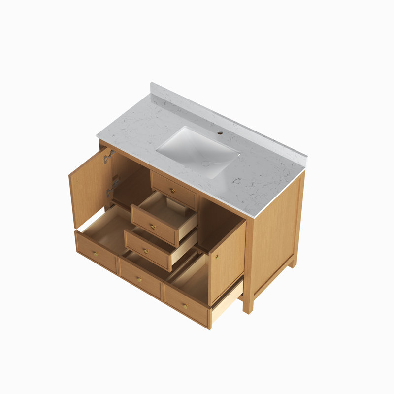 Armoire de meuble-lavabo double, 59"