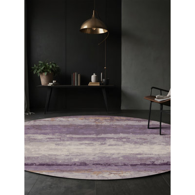 Tapis mauve lavable à la machine