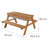 Roba Deluxe 89cm x 85cm Solid Wood Rectangular Sand And Water Table-39359907