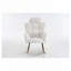 Chaise berçante rembourrée en tissu Teddy-468327513