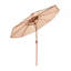 Parasol de patio en chaume à 2 niveaux 9 pieds Tiki