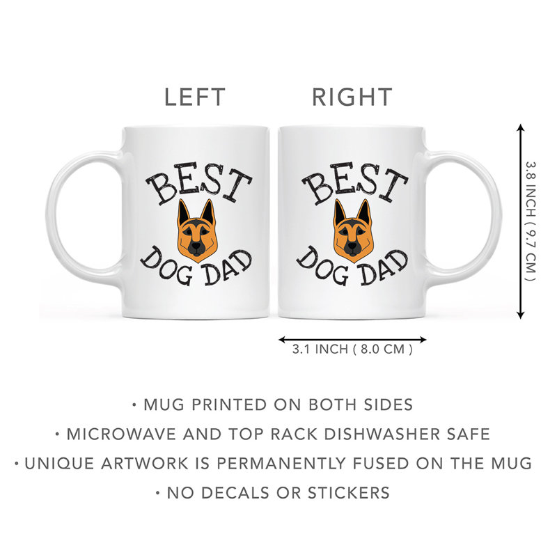 Tasse à café Best Dog Dad, Berger allemand