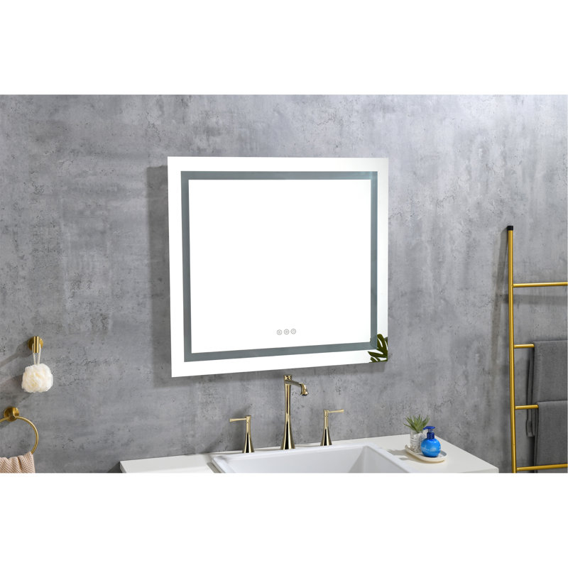 Miroir de salle de bain polyvalent avec fonctions avancées pour une visibilité idéale