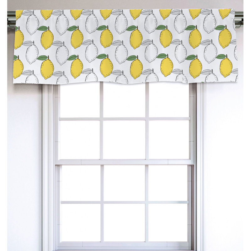 Sateen Ruffled Window Valance