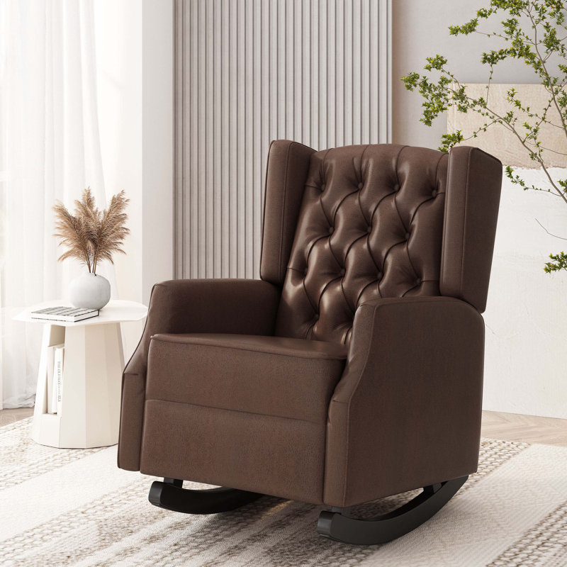 Chaise à bascule, Marron foncé