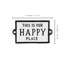 Plaque murale décorative rustique en métal «This is our happy place», maison de campagne