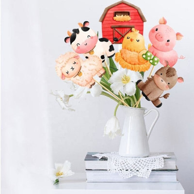 Centre de table animaux de ferme pour la fête de naissance, décorations de fête d'anniversaire