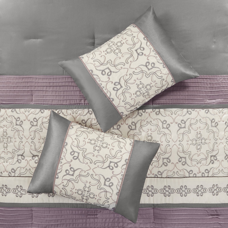 Madison Park Essentials Embroidered 24 Piece Room in a Bag Comforter Set
