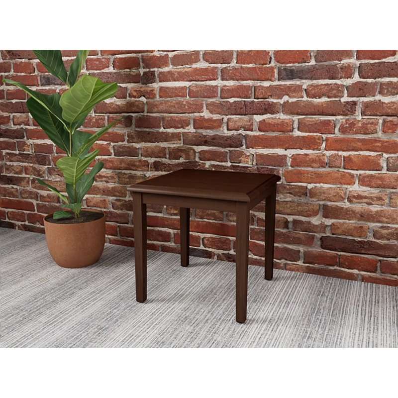 Table de bout en bois massif Amherst, Bois brun