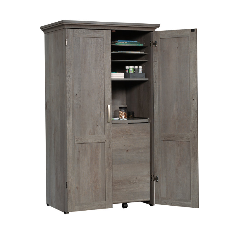 Ashburne Crafting Storage Cabinet, Pacific Maple