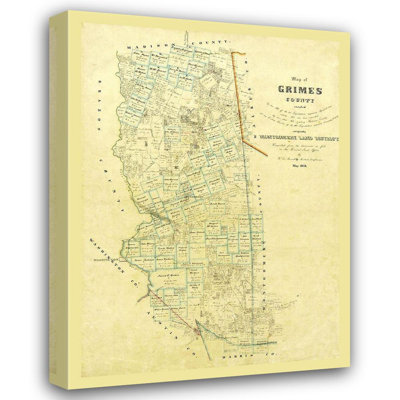 Trent Austin Design® Unknown Gallery Wrapped Canvas Art Titled: Grimes County Texas, 1858