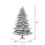 Kiana Flocked Pine Full Artificial Christmas Tree-1299743652