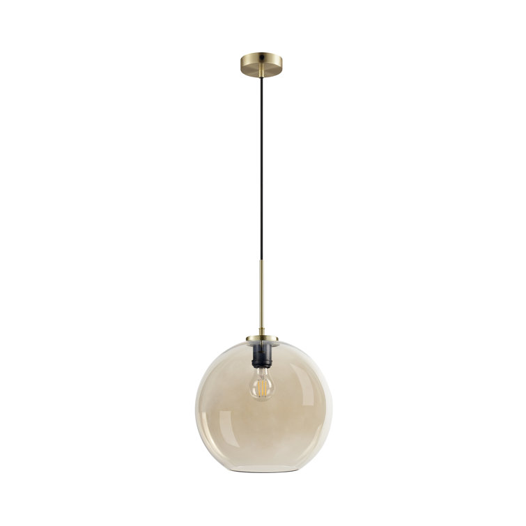 1 - Light Amber Single Pendant