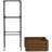 Galvanized Planter Box, 24" X 24" Raised Garden Bed With Tomato Cage For Climbing Vines, Brown-19215024